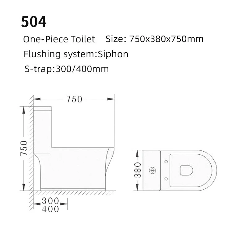 one-piece toilet rimless